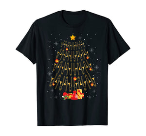 Funny shirts V-neck Tank top Hoodie sweatshirt usa uk au ca gifts for Funny Christmas Trombone Player Gifts Xmas Tree T-Shirt 160164