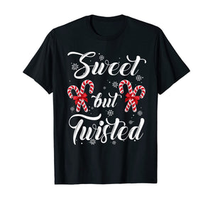 Funny shirts V-neck Tank top Hoodie sweatshirt usa uk au ca gifts for Sweet But Twisted Candy Cane Christmas Hat Funny Gifts T-Shirt 879861