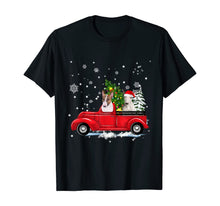 Load image into Gallery viewer, Funny shirts V-neck Tank top Hoodie sweatshirt usa uk au ca gifts for Bull Terrier Riding Red Truck Christmas Gifts Dog T-Shirt 880696
