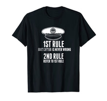 Load image into Gallery viewer, Boat Captain Is Never Wrong T Shirt Hat Gifts For Costume
