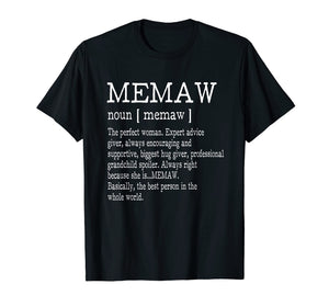 Funny shirts V-neck Tank top Hoodie sweatshirt usa uk au ca gifts for Memaw Definition Grandma Mother Day Gifts Women T-Shirt 339735