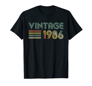 Funny shirts V-neck Tank top Hoodie sweatshirt usa uk au ca gifts for Retro Vintage 1986 TShirt 33rd Birthday Gifts 33 Years Old 3032325