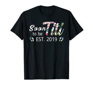 Funny shirts V-neck Tank top Hoodie sweatshirt usa uk au ca gifts for Funny New Auntie Tshirt Soon To Be Titi 2019 Gifts for Women 2968862