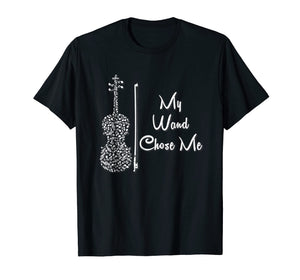 Funny shirts V-neck Tank top Hoodie sweatshirt usa uk au ca gifts for My Wand Chose Me Tshirt Cute Violin Violinist Gifts Girls 698473
