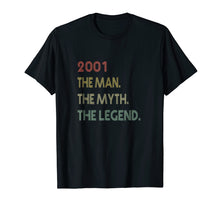 Load image into Gallery viewer, Funny shirts V-neck Tank top Hoodie sweatshirt usa uk au ca gifts for The Myth The Legend 2001 18th Birthday Gifts 18 years old 3307259
