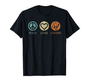 Funny shirts V-neck Tank top Hoodie sweatshirt usa uk au ca gifts for Vintage Peace Love Golden Retriever Tshirt Dog Lover Gifts 698869