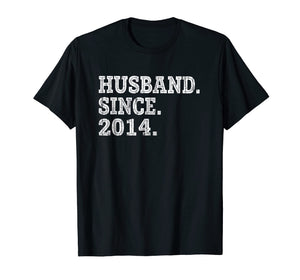 Funny shirts V-neck Tank top Hoodie sweatshirt usa uk au ca gifts for Mens 5th Wedding Anniversary Gifts - Husband Since 2014 Shirt 2113972