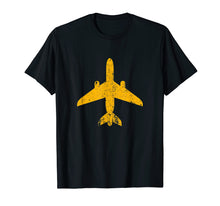Load image into Gallery viewer, Funny shirts V-neck Tank top Hoodie sweatshirt usa uk au ca gifts for Distressed Yellow Jet Airplane Aviation Pilot Gifts Flying T-Shirt 2414578

