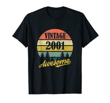 Load image into Gallery viewer, Funny shirts V-neck Tank top Hoodie sweatshirt usa uk au ca gifts for Retro Vintage 2001 TShirt 18th Birthday Gifts 18 Years Old 279076
