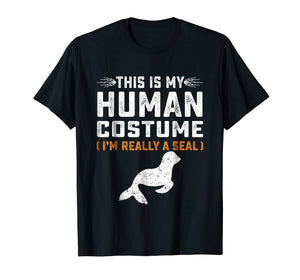 Funny shirts V-neck Tank top Hoodie sweatshirt usa uk au ca gifts for This Is My Human Costume Shirt Seal Family Animals Gifts Tee 1816144