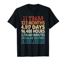 Load image into Gallery viewer, Funny shirts V-neck Tank top Hoodie sweatshirt usa uk au ca gifts for 11 Years Old 11th Bday Gifts Vintage Retro TShirt 132 Months 258750
