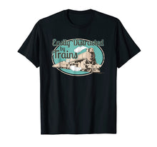 Load image into Gallery viewer, Funny shirts V-neck Tank top Hoodie sweatshirt usa uk au ca gifts for Easily Distracted by Trains Tshirt Funny Train Lover Gifts 2848054
