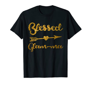 Funny shirts V-neck Tank top Hoodie sweatshirt usa uk au ca gifts for Womens Blessed Glam-ma Shirt Best Glamma Ever Grandma Gifts 1697153