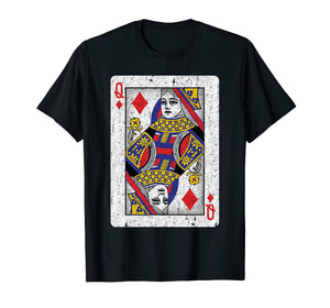 Funny shirts V-neck Tank top Hoodie sweatshirt usa uk au ca gifts for Queen of Diamonds Poker Lover Gifts Playing Card T-Shirt 4108086