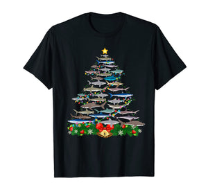 SHARK Christmas Tree Shirt SHARK Lovers Gifts Men Women Kids T-Shirt