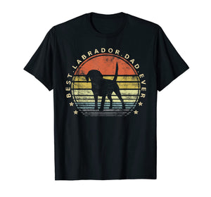 Mens Best Labrador Dad Ever Daddy Gifts Lab Dog Lover Owner T-Shirt-819015