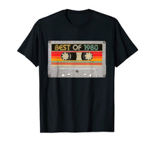 Load image into Gallery viewer, Best Of 1980 40th Birthday Gifts Cassette Tape Vintage T-Shirt-87736

