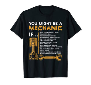 You Might Be A Mechanic If T-Shirt Funny Mechanic Gifts-120573