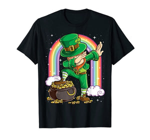 St Patricks Day Dabbing Leprechaun Boys Kids Men Gifts Dab TShirt203544