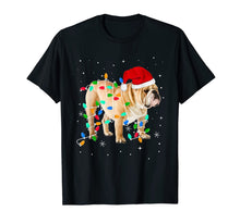 Load image into Gallery viewer, Funny shirts V-neck Tank top Hoodie sweatshirt usa uk au ca gifts for Funny English Bulldog Christmas Light Gifts Xmas T-Shirt 340948
