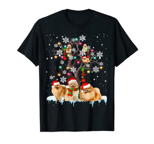 Funny shirts V-neck Tank top Hoodie sweatshirt usa uk au ca gifts for Pomeranian Christmas Tree Ornament Funny Christmas Gifts T-Shirt 611125