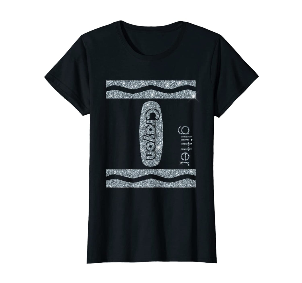 Silver Crayon Box Halloween Costume Couple Group Gifts T-Shirt
