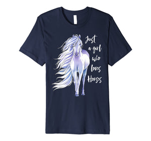 Funny shirts V-neck Tank top Hoodie sweatshirt usa uk au ca gifts for Just A Girl Who Loves Horses Shirt Horse Riding Women Gifts 1523077