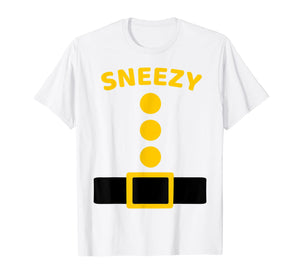 Sneezy Dwarf Costume Multicolor Shirt Funny Halloween Gifts 995285