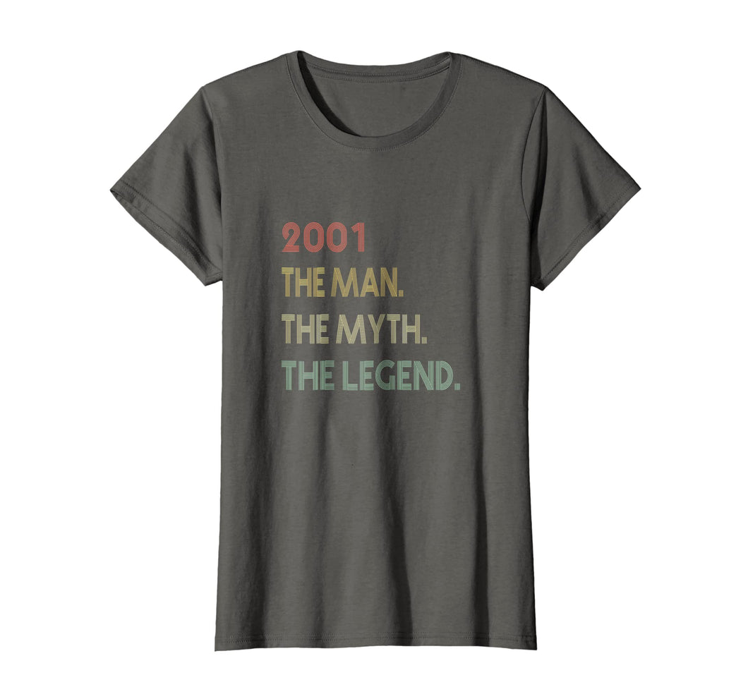 Funny shirts V-neck Tank top Hoodie sweatshirt usa uk au ca gifts for The Myth The Legend 2001 18th Birthday Gifts 18 years old 3376732
