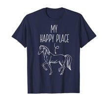 Load image into Gallery viewer, Funny shirts V-neck Tank top Hoodie sweatshirt usa uk au ca gifts for My Happy Place Horse Lover Gifts Horseback Riding Equestrian T-Shirt 143037
