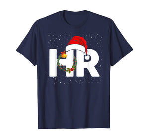 Funny shirts V-neck Tank top Hoodie sweatshirt usa uk au ca gifts for Christmas Human Resources Santa Claus Hat Wreath Xmas Gifts T-Shirt 705501