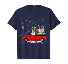 Load image into Gallery viewer, Funny shirts V-neck Tank top Hoodie sweatshirt usa uk au ca gifts for Bull Terrier Riding Red Truck Christmas Gifts Dog T-Shirt 880696
