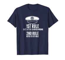 Load image into Gallery viewer, Boat Captain Is Never Wrong T Shirt Hat Gifts For Costume
