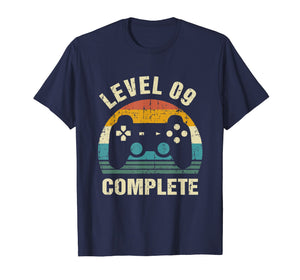 9th Wedding Anniversary Gifts Level 9 Complete Gamer T-Shirt