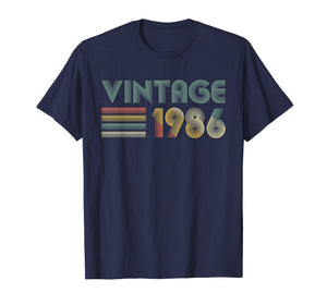 Funny shirts V-neck Tank top Hoodie sweatshirt usa uk au ca gifts for Retro Vintage 1986 TShirt 33rd Birthday Gifts 33 Years Old 3032325