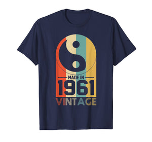 Funny shirts V-neck Tank top Hoodie sweatshirt usa uk au ca gifts for Vintage Yin Yang Retro Made In 1961 58th Birthday Gifts 58 2544154