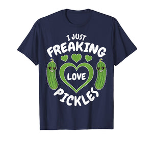 Funny shirts V-neck Tank top Hoodie sweatshirt usa uk au ca gifts for I Just Freaking Love Pickles Funny Pickle Lover Shirt Gifts 952570