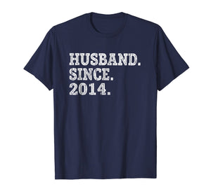 Funny shirts V-neck Tank top Hoodie sweatshirt usa uk au ca gifts for Mens 5th Wedding Anniversary Gifts - Husband Since 2014 Shirt 2113972