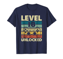 Load image into Gallery viewer, Funny shirts V-neck Tank top Hoodie sweatshirt usa uk au ca gifts for Level 18 Unlocked T-Shirt Vintage Gamer 18th Birthday Gifts 1419014
