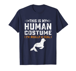 Funny shirts V-neck Tank top Hoodie sweatshirt usa uk au ca gifts for This Is My Human Costume Shirt Seal Family Animals Gifts Tee 1816144
