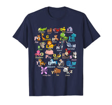 Load image into Gallery viewer, Funny shirts V-neck Tank top Hoodie sweatshirt usa uk au ca gifts for ABC A Rhyming Animal Alphabet T-Shirt Learning Kids Gifts 1012723
