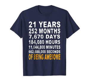 Funny shirts V-neck Tank top Hoodie sweatshirt usa uk au ca gifts for 21st Birthday Gifts T Shirt 21 Years Old Being Awesome Tee 425748