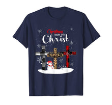 Load image into Gallery viewer, Womens Christmas Begins With Christ Xmas Gifts T-Shirt
