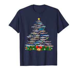 SHARK Christmas Tree Shirt SHARK Lovers Gifts Men Women Kids T-Shirt