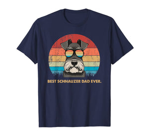 Dog Vintage Best Schnauzer Dad ever Tshirt Fathers day Gifts 167631