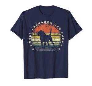 Mens Best Labrador Dad Ever Daddy Gifts Lab Dog Lover Owner T-Shirt-819015