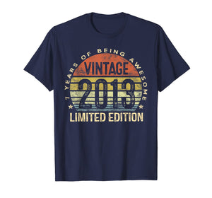 7 Year Old Gifts Vintage 2013 Limited Edition 7th Birthday TShirt232791