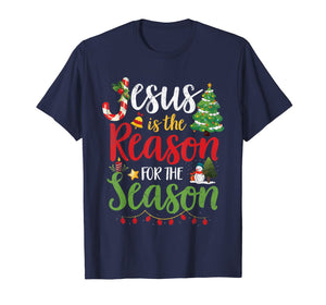 Funny shirts V-neck Tank top Hoodie sweatshirt usa uk au ca gifts for Jesus Is The Reason For The Season Christmas Christian Gifts T-Shirt 257582