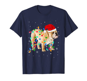 Funny shirts V-neck Tank top Hoodie sweatshirt usa uk au ca gifts for Funny English Bulldog Christmas Light Gifts Xmas T-Shirt 340948