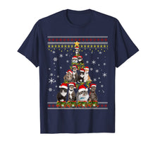 Load image into Gallery viewer, Funny Christmas Tree Cats Merry Christmas Ugly Sweater Gifts T-Shirt-3127700
